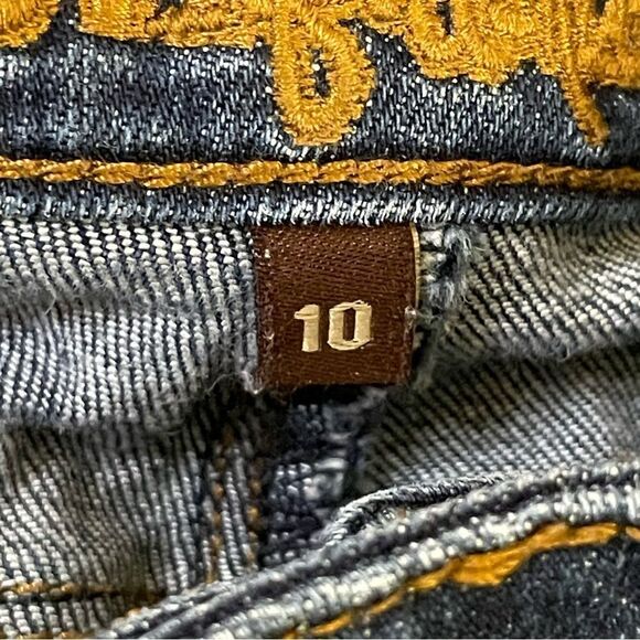 Kut From The Kloth Ankle Emma Straight Leg Distressed Jeans Size 10 - Picture 4 of 10